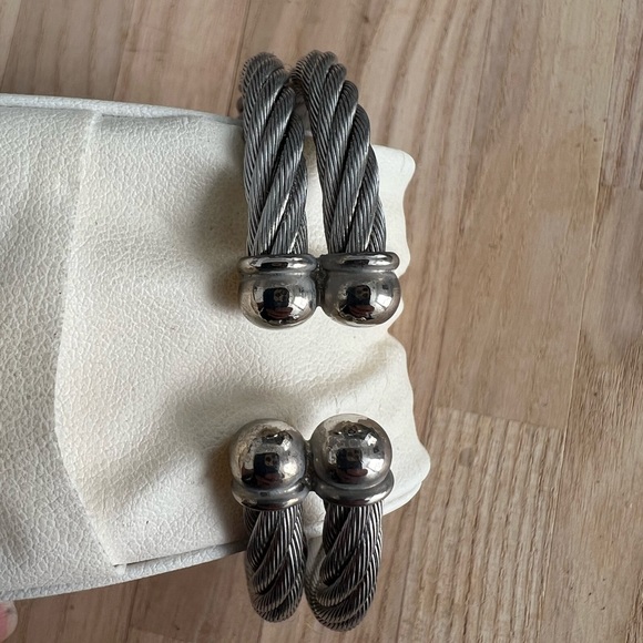 Swiss Gold Ladies Watch Stainless Wire Hinged Cuff Bracelet Stainless Dial - Picture 9 of 9